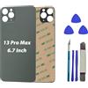Peixiong Sostituzione del coperchio del vetro posteriore 13 Pro Max per iPhone 13 Pro Max Sostituzione del vetro posteriore posteriore da 6,7 '' con kit di strumenti di riparazione,Colore:Verde Alpino