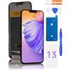 Yodoit Display per iPhone 13, Kit di Ricambio Schermo LCD da 6,1 Pollici, digitalizzatore Touch FHD con Kit di Riparazione, Pellicola Protettiva, Compatibile con Modelli A2482, A2631, A2634, A2635