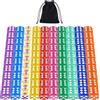 QUTHZZHY 100 Pezzi Dadi Colorati, Cubi Colorati 16 mm, 6 Facce Cubi con Tasche da Taschino, Dado da Gioco in Acrilico, Dadi da Gioco per Giochi di Carte da Tavolo, per Lezioni di Matematica,10 Colori