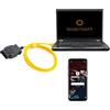 AMHTDOL Cavo Enet RJ45 Compatibile con Veicoli BMW Serie F,Strumenti di Connessione Ethernet a OBD 16Pin,Compatibile con Software ESYS,ICOM,ISTA,Bootmod3,Bimmercode,Cavo OBD per Diagnostica e Codifica