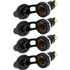 ECSiNG 4 prese di alimentazione DIN di ricambio compatibili con moto BMW in stile europeo auto moto adattatore accendisigari presa 12-24 V