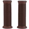 Aramox Manopole per manubrio per moto, 2 pezzi 22mm Manopole per manubrio vintage in plastica universale per moto Manubrio dell'acceleratore(Rosso marrone)