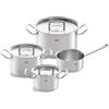 Fissler Pure Collection Set Pentole 4 Pezzi – Acciaio Inox Induzione, Made In Germany