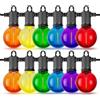 ZOTOYI Lampadine LED Accessorio per Luci da Esterno Alimentate a Rete - 12PCS IP65 Impermeabili per Luci a Festone da Giardino, Decorazioni per Natale/Halloween e Feste