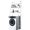 MAGIC SELECT Scaffale sopra Lavatrice | Ripiano Portaoggetti Impermeabile | Scaffalatura Organizer Multiuso | Risparmia Spazio con 3 Ripiani | Gambe Regolabili in Altezza