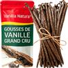 Vanilla Natura 50 Baccelli di Vaniglia Selezione Premium 14-16 cm Qualità Extra, Morbide, Profumate - Confezione Eco