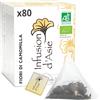 Khla - Fiori di Camomilla Bio - 80 Bustine Piramidali - Per Tisana e Infuso Sera - Sonno e Digestione - Calda o Fredda - Biologica - Floreale e Aromatica - Tè Antiossidanti - Origine Egitto