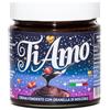 Di Sano Crema Spalmabile TI AMO Cioccolato Fondente e Granella di Nocciole - Regalo Perfetto San Valentino - 200g - Prodotta in Italia, Nocciola 30% - Sorpresa Romantica per Anniversario -