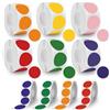 Guidre 3000 punti adesivi colorati, 6 colori, 25 mm, piccole etichette, punti di marcatura, per fai da te, ufficio, calendario regalo, categorizzare 500 pezzi/rotolo (6 rotoli)