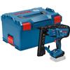 Bosch Professional 18V System Graffatrice per legno a batteria GTH 18V-38 M (motore brushless, modalità di attivazione singola e a contatto, incl. L-BOXX, senza batteria/caricabatteria)