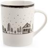 H&H Display 9 mug Winter House in new bone china decorati cc 330