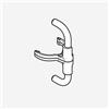 AXOR One tubo di collegamento con morsetto, 94262000, One [Rubinetteria Bagno > Ricambi Rubinetteria Bagno]