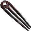 OSALADI Francese Tre Denti Tartaruga Forchetta Di Capelli Clip Stick Cinese Forcella Di Legno Forcella Laterale Pettine Capelli Fermagli Per Le Ragazze Nero