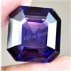 Naturale Boysenberry Zaffiro 20.90 KT Asscher Certificato Loose Gemma