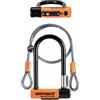 Kryptonite Lucchetto U-lock evolution mini-7 d13mm 8,3x17,8cm con cavo flessibile