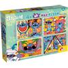 Liscianigiochi Lisciani Giochi - Disney puzzle df maxifloor 4 x 48 Lilo & stitch, 109746