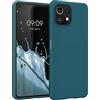 kwmobile Custodia Compatibile con Xiaomi 11 Lite (5G) NE/Mi 11 Lite (5G) Cover - Back Case per Smartphone in Silicone TPU - Protezione Gommata - petrolio matt