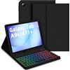 Bettdow Tastiera Custodia per Samsung Galaxy Tab A9+ 2023/A11+ 2025 11, Layout Italiano Tastiera Retroilluminata Staccabile e Cover per Tab A9 Plus/A11 Plus 11 SM-X210/X215/X216/X230/X236, Nero