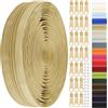 DOITEM The Yard - Cerniere a spirale in nylon #3, 18,4 m, con 40 cursori per cerniera, per fai da te, cucito, sartoria, borse, indumenti, tessuti per la casa (beige, #3)