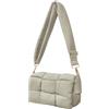 NAARIIAN Borsa a tracolla in nylon imbottito in tessuto borsa designer crossbody dupes donna giù borsa, Grigio Cammello, Small