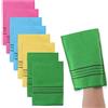 Sibba 8Pcs Asiatico Esfoliante Mitts Dual-Sided Coreano Scrubbing Washcloth Italia Asciugamano Doccia Scrub Mitt Accessori Da Bagno Spugne Loofah