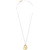 Breil, Collezione B Rock, Collana Donna, Collana in Acciaio Lucido con Elemento Ovale Fluido e Organico, Chiusura a Moschettone, Lunghezza Regolabile fino a 80 cm, Idea Regalo Donna