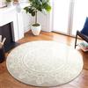 Carvapet Tappeto Rotondo 90cm Morbida Microfibra Tappeto a Cerchio Salotto Cameretta Soggiorno Antiscivolo Lavabile Mandala Boho Tappeti di Zona(Grigio)