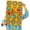 TOSSIT Poster 2 in 1: gioco di lavoro e cornhole, per freccette a ventosa, rimovibile e riutilizzabile fino a 200 volte, leggero, facile da installare, divertente per familiari e amici