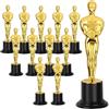 Dilireba 12 Pezzi Statue Trofeo d'oro, Trofei di Plastica, Calcio Plastica Trofeo, Coppa Trofeo Bambini per Trofei per Carnevale Feste Bambini I Premi Sportivi del Calcio e i Gala di Premiazione