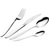Lagostina Lavinia, Set Posate per Posto Tavola da 4 Pezzi in Acciaio Inox 18/10, Design Senza Tempo, Resistenti ed Eleganti