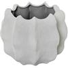 DRW Vaso da tavolo a Forma di Cactus in Ceramica in Grigio Sabbia 24x28x28 cm