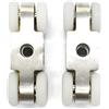 YUANQIAN Rotelle per porte scorrevoli (1029-2P-23mm)