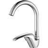 MOKEKA Miscelatore Monocomando per Lavello Cucina Girevole a 360 ° MOKEKA Rubinetto Lavello Cucina con Regolazione Caldo e Freddo Cromato