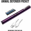 Animal Defender Pocket - Dissuasore tascabile 100.000V (Viola)