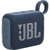 JBL Go 4, Sistema audio portatile waterproof e dustproof, Blu