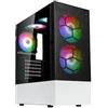 KOLINK Case Kolink Observatory MX Mesh ARGB Midi Tower in vetro temperato Nero/Bianco