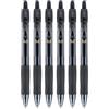 Generic Pilot BL-G2-7 - Penna a sfera ricaricabile a punta fina 0,7 mm, larghezza linea 0,39 mm, inchiostro gel di colore nero, confezione da 6 penne