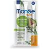 Monge Gift Hairball Cat Ricco in Salmone Fresco con Carciofo Soft Sticks Per Gatti Adulti 15g
