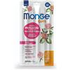 Monge Gift Skin Support Cat Ricco in Merluzzo Fresco con Trifoglio Rosso Soft Sticks Per Gatti Adulti 15g