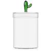 Ichendorf Milano Scatola, Cactus Verde, Collezione Desert Plants, H 19 cm, Vetro Borosilicato, Fatto a Mano