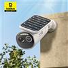 Baseus Security S2 Telecamera esterna 4K Chiarezza Telecamera Wifi wireless solare Smart Face ID IP67 Impermeabile 145 ° Controllo dell'app intelligente FOV