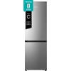 HISENSE FRIGORIFERO COMBINATO HISENSE RB3K330SAIC, Capacità netta totale 330 l, Rumorosità: 35 dB(A), LAN wireless, 4 ripiani, Dimensioni: L 59,5 cm A 185,6 P 60 cm, Acciaio Inox, Classe C