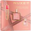 LABORATOIRE NUXE ITALIA Srl Nuxe Cofanetto di Natale 2025 Luminosità infinita in rosa - Olio Prodigioso Oro Floreale + Olio Prodigioso Floreale + Siero labbra rimpolpante