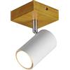 Trio Leuchten TRIO, Faretto, Marley 1xGU10, max.15,0 W Finitura: Metallo, bianco opaco L:9,0cm, L:12,0cm, A:16,0cm Montaggio sia a parete che a s,Senza illuminante,FLEXConnect