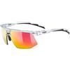 Uvex aerios - occhiali sportivi per adulti - 100% protezione UVA, B, C - comfort senza pressione e tenuta perfetta - black matt/smoke - one size