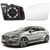 JinsenTGG Vetro a Specchio sostituzione per Mercedes-Benz A B C E S-Class W176 W246 W204 W212 A207 C207 C216, Specchio Esterno Regolabile Adatto für C117 X156 C218 X218 X204, Lente di Retromarcia (Sinistra)