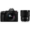 Panasonic LUMIX S5II 20-60mm+50mm F1.8 Mirrorless SLR Duo kit obiettivo DC-S5M2W Nero