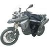 OJ JC0050 Pro Moto Coprigambe Universale Impermeabile in Poliestere per Tutte le Tipologie di Moto con Regolazioni Multiple per Adattarlo con Perfezione alla Tua Moto, Nero, Taglia Unica