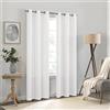 ECLIPSE Kendall - Tenda oscurante per camera da letto (1 pannello), 106,7 x 160 cm, colore: Bianco