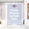 CLOROX Shower Curtain Liner, Premium Medium-Weight Durable Waterproof 6g PEVA for Bathroom with Weighted Magnets, Standard Size 72 x 72, Frosty 2 Pack